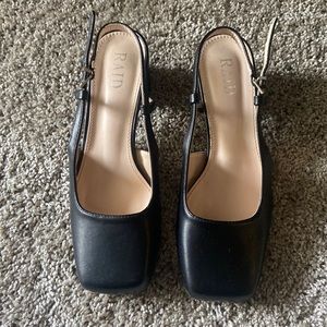 Black Sling backs